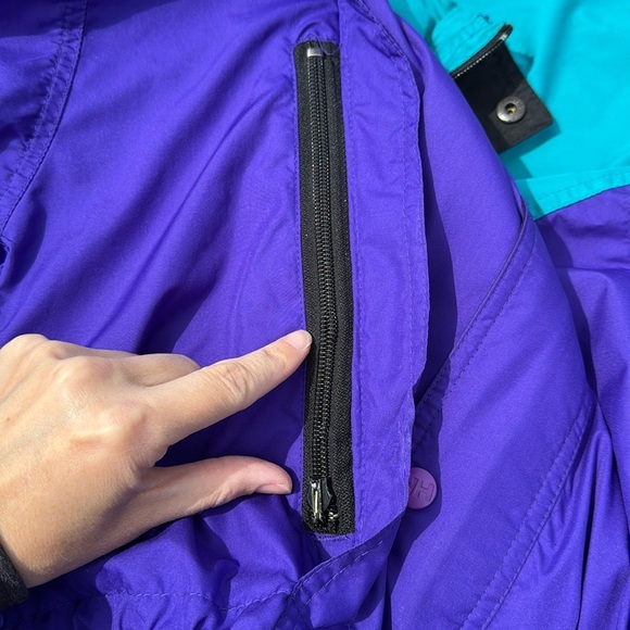 Vintage Helly Hansen Blue Pullover Packable Jacket Size Medium - Picture 9 of 10